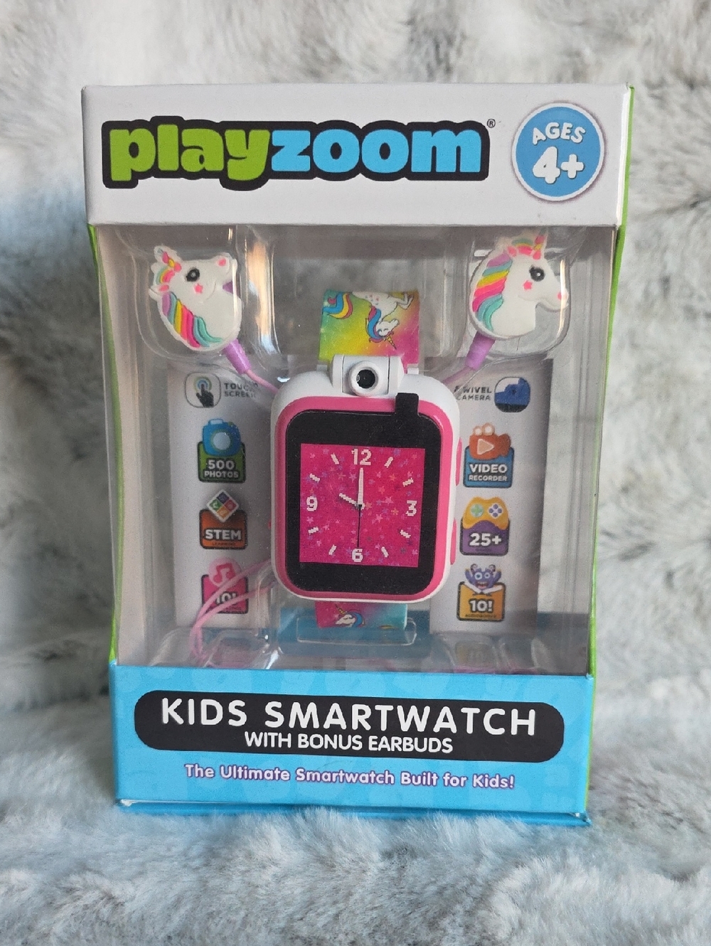 PlayZoom Kids Smartwatch with Unicorn‎ Earbuds - Pink